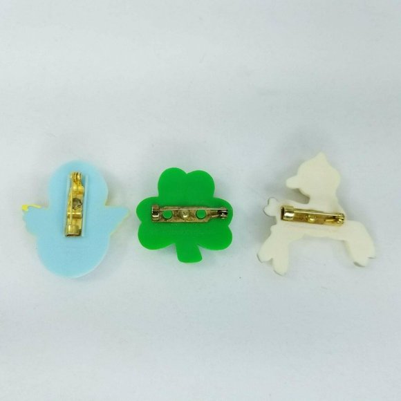 Hallmark Pins Easter St Patricks Day Brooch Vtg - Picture 6 of 7
